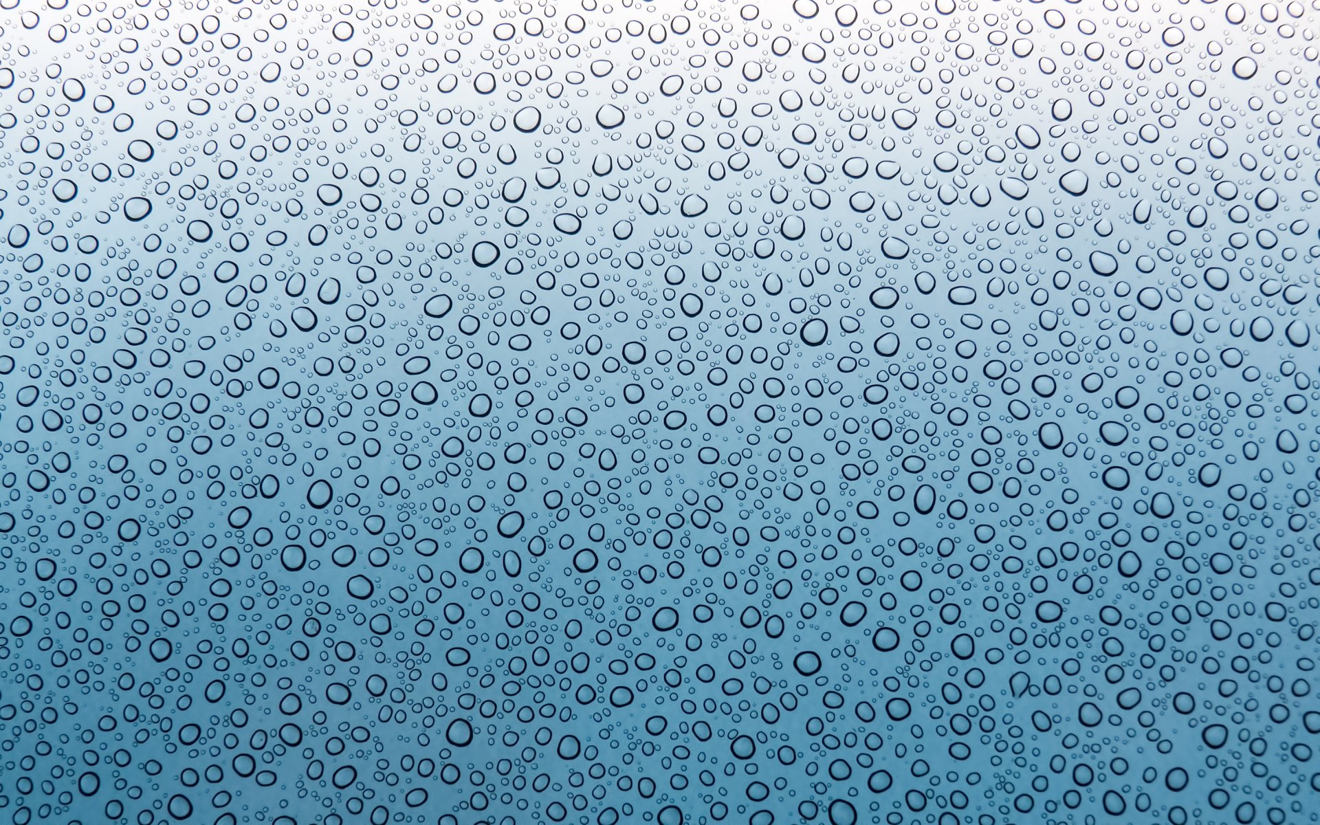 window glass drops close up