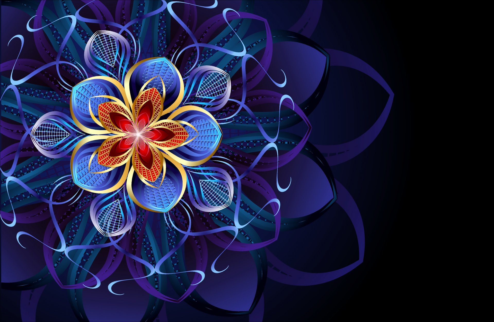 abstract pattern flower abstraction
