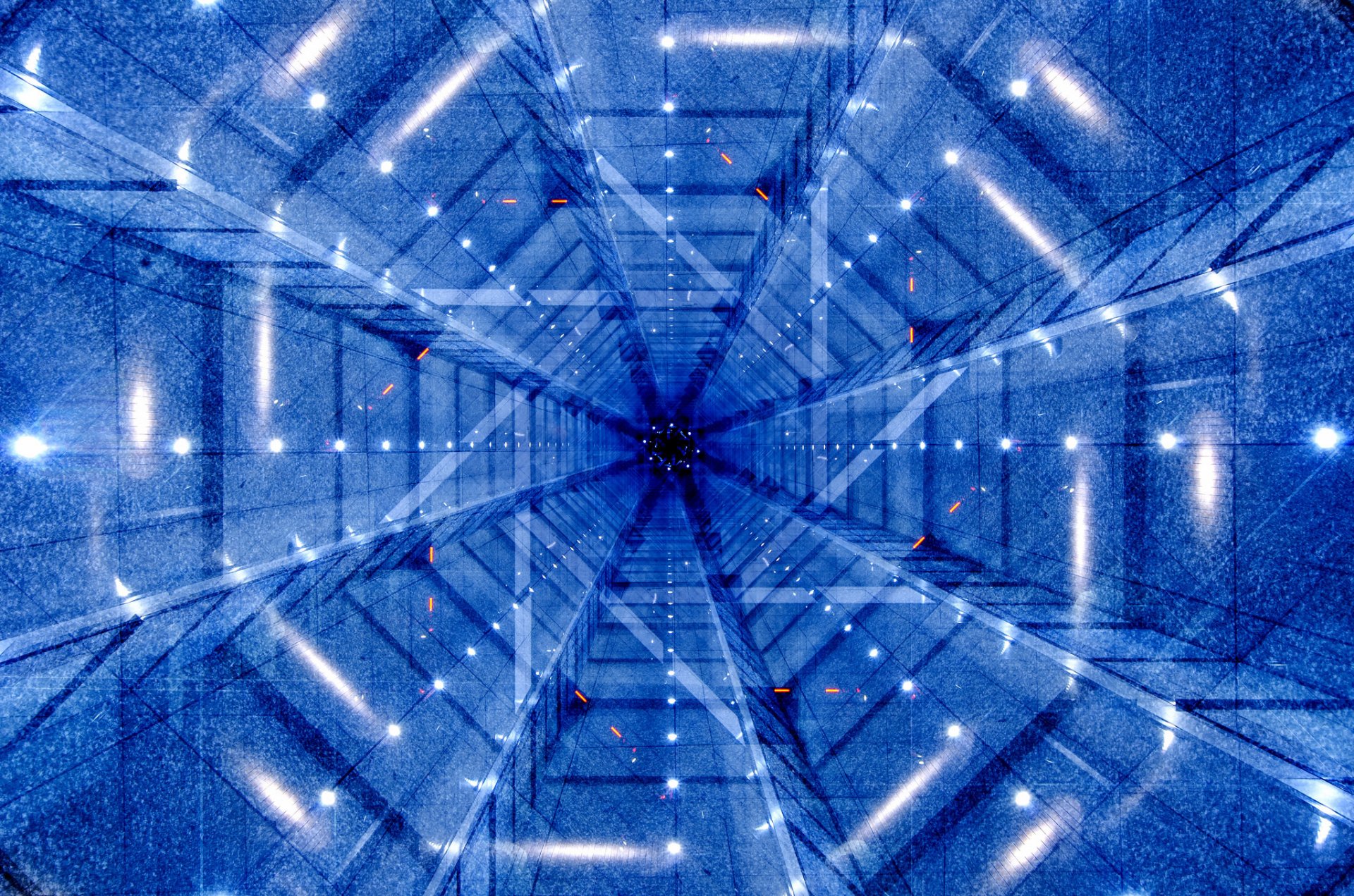 tunnel line volume rays light