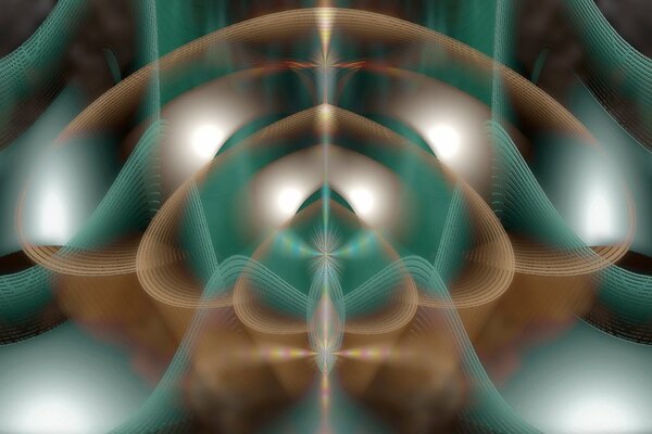 Abstract picture with colored shapes