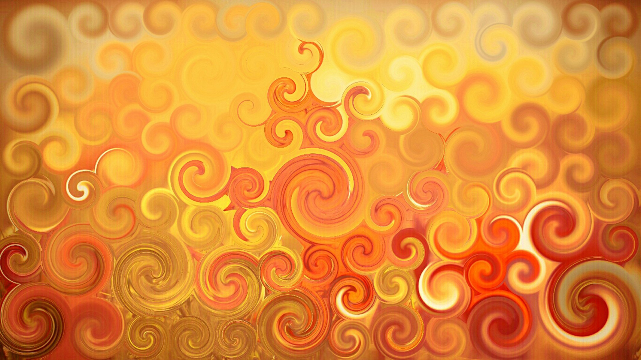 fractal curls following paint brightness light