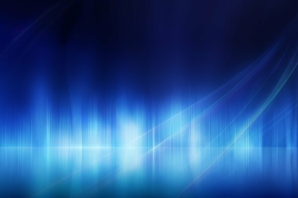 Rays of blue light on a blue background