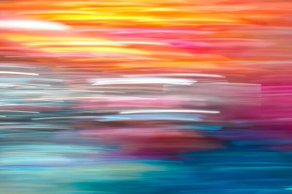 Striped rainbow in mood colors