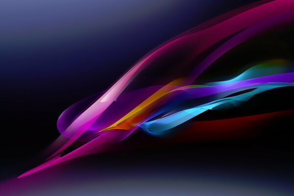 Many different colors are shimmering