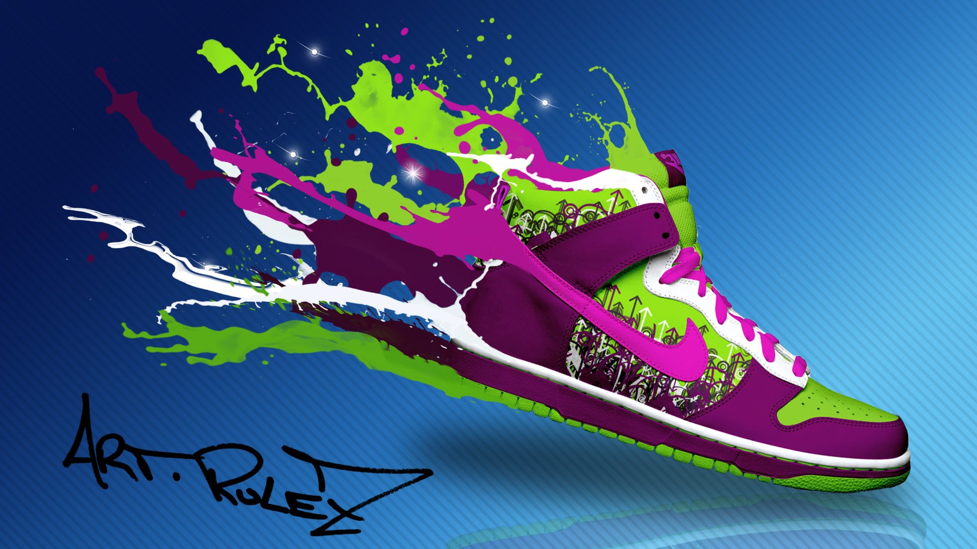 photoshop nike boot