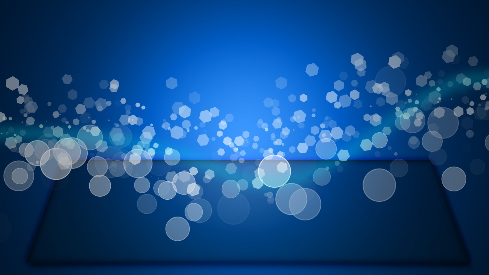 effect bokeh wave blue