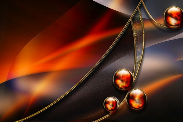 Abstract image of lines and circles