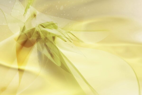Abstraction of yellow and green texture lines