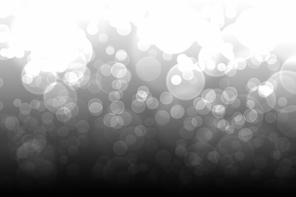Abstract painting transparent circles on a dark background