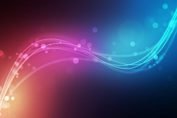 Spectacular circles and lines of different colors