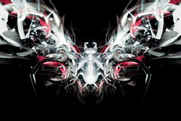 Mechanization of life in the style of drawings and the automotive industry
