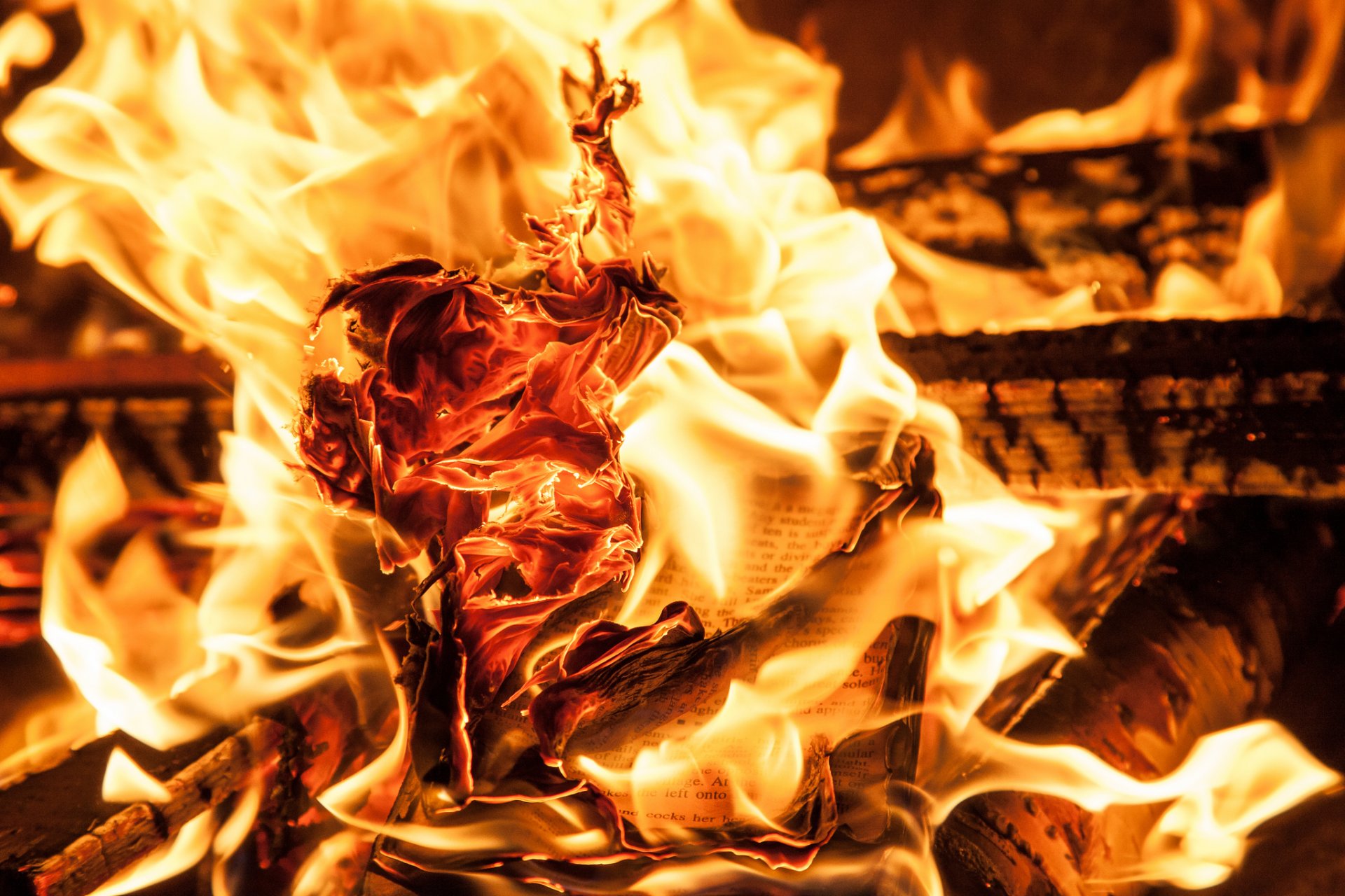fire paper heat