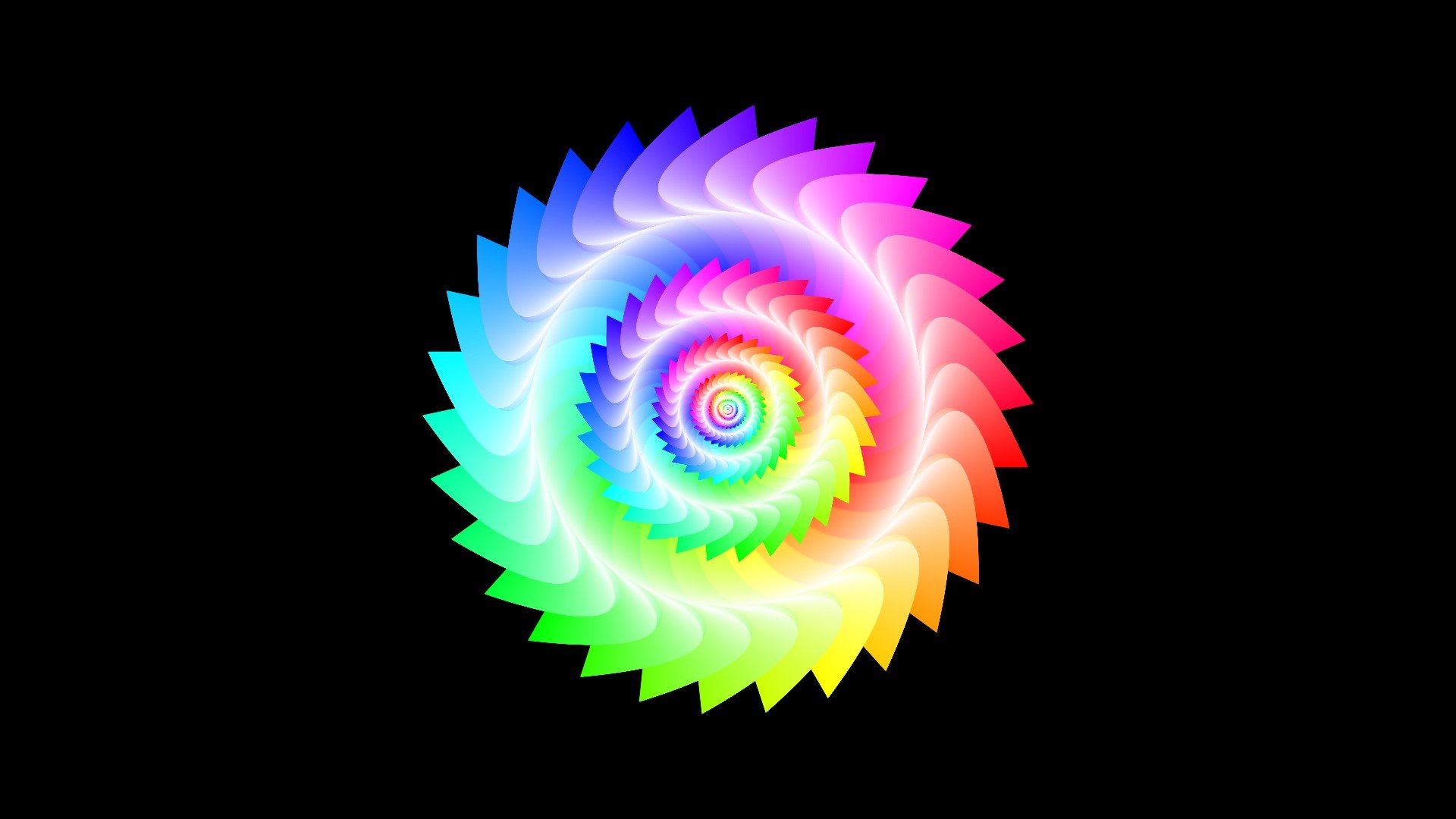 circle flowers abstract