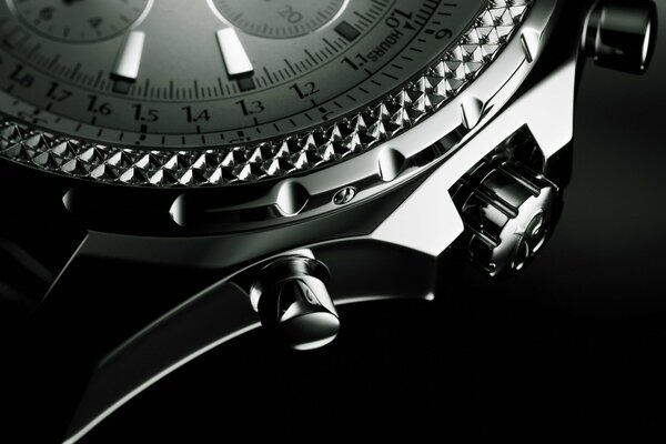 Bentley watch in black and white