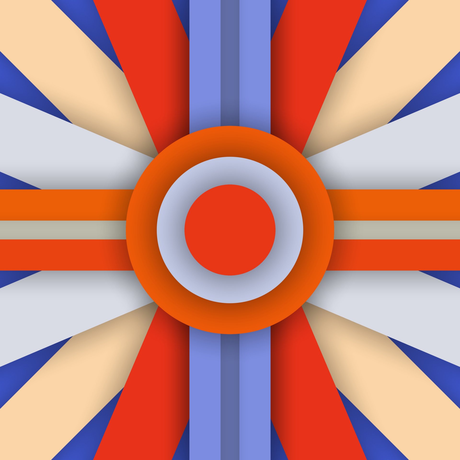 android 5.0 lollipop material design line abstraction stripes colors orange blue circle
