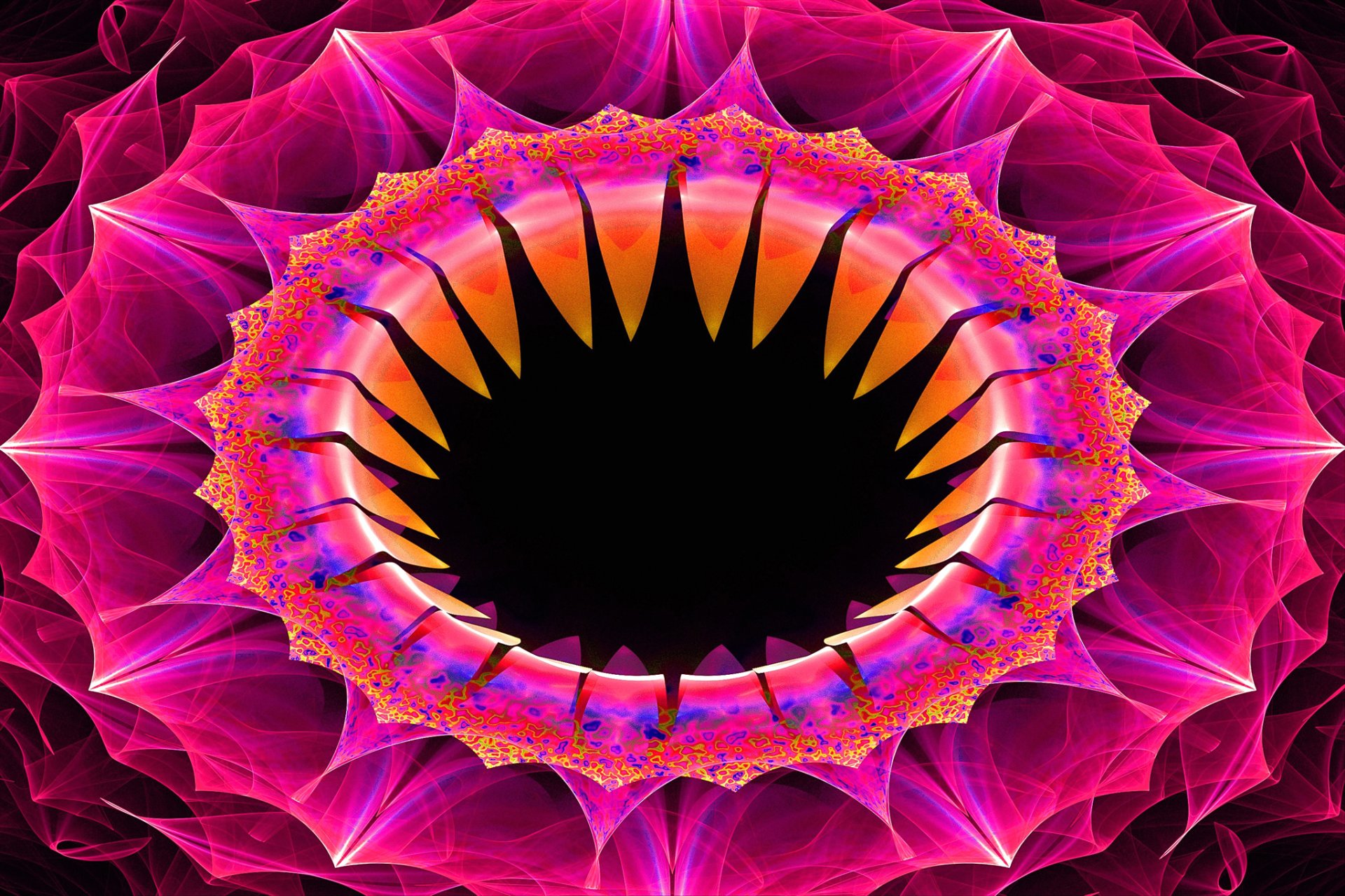 volume ring flower paint line