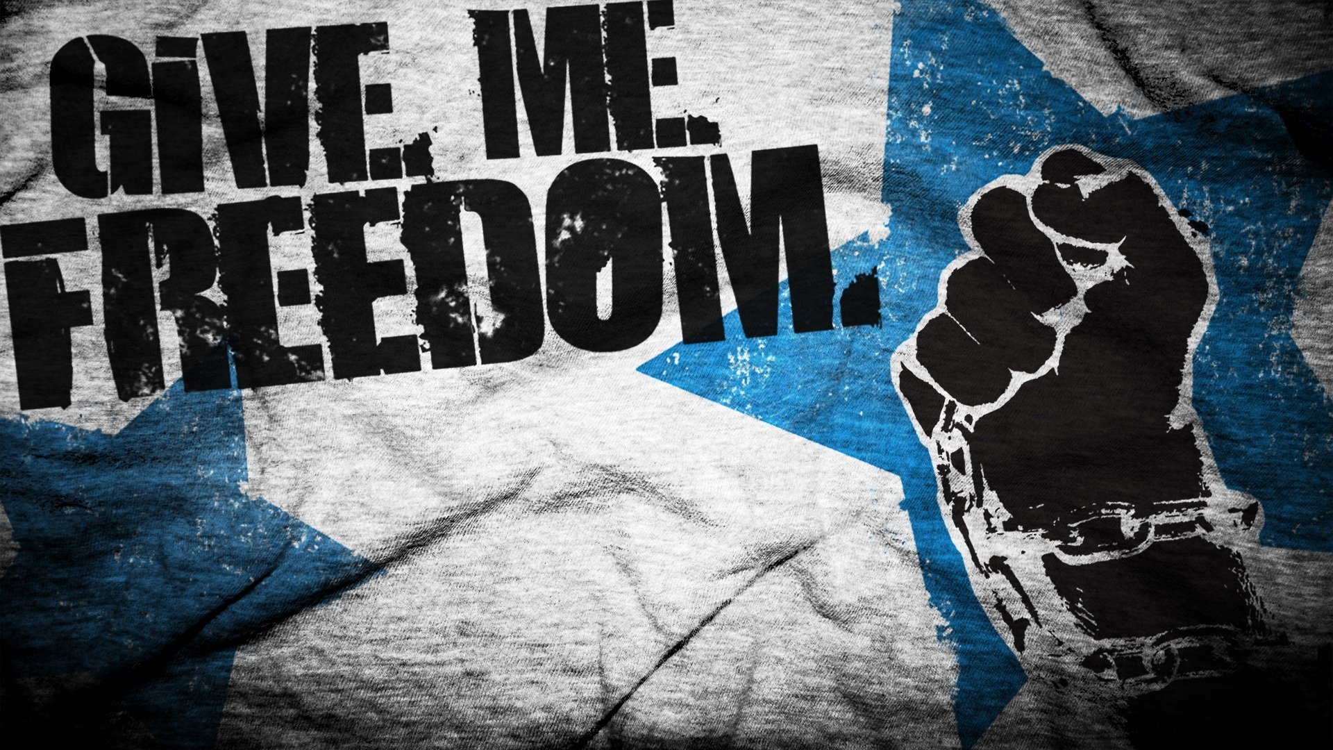 give me freedom slogan inscription