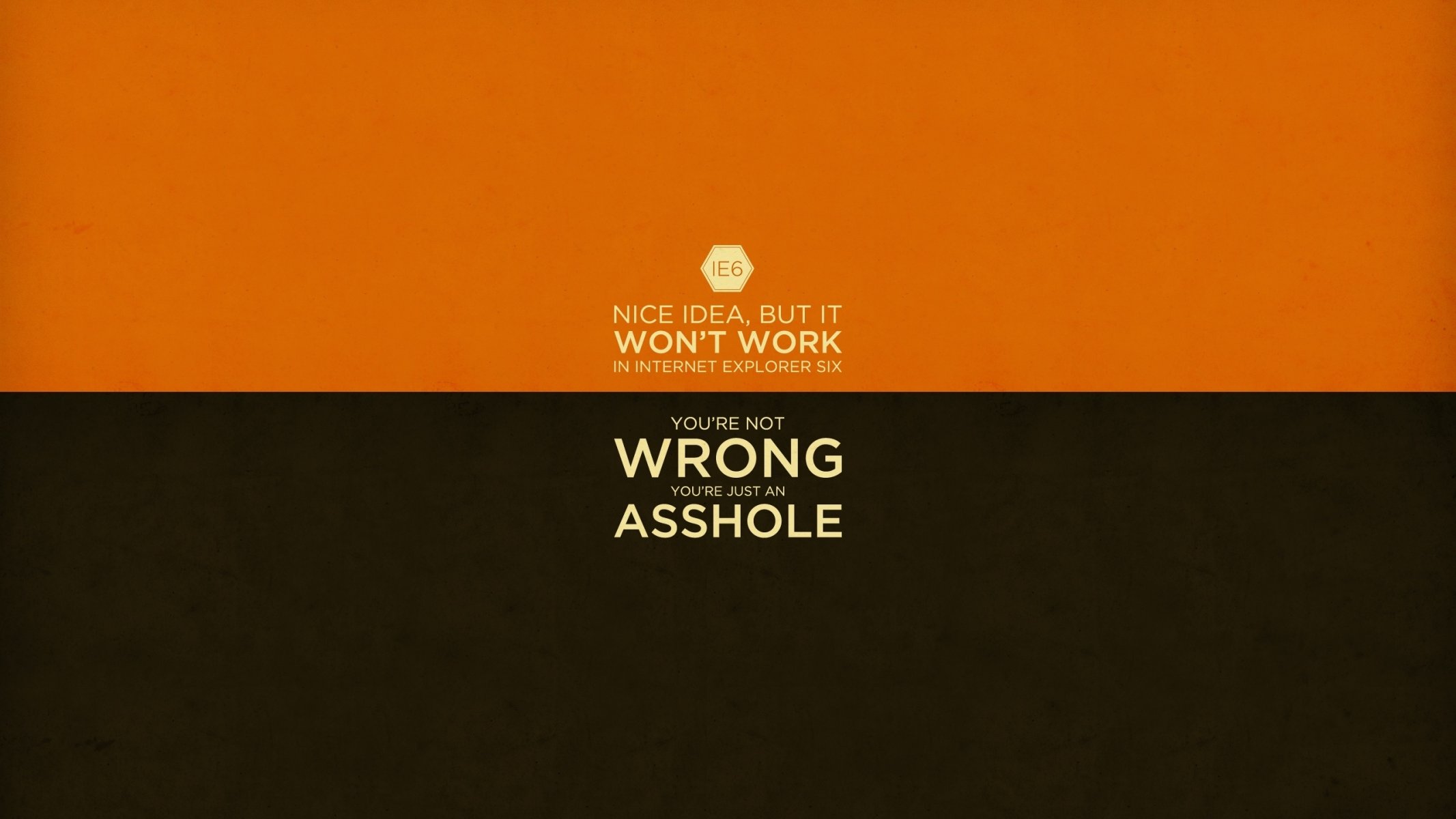minimalism lettering orange wallpaper