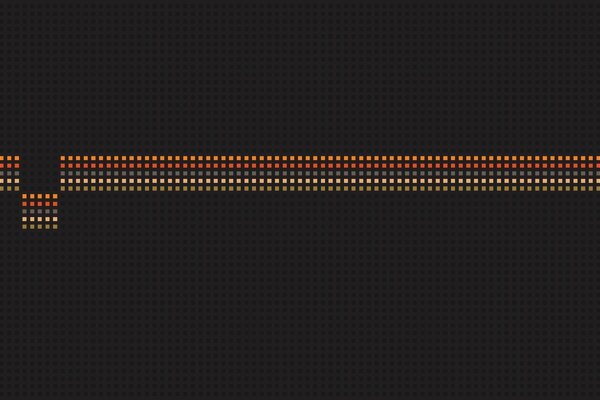 Multicolored stripes on a black background