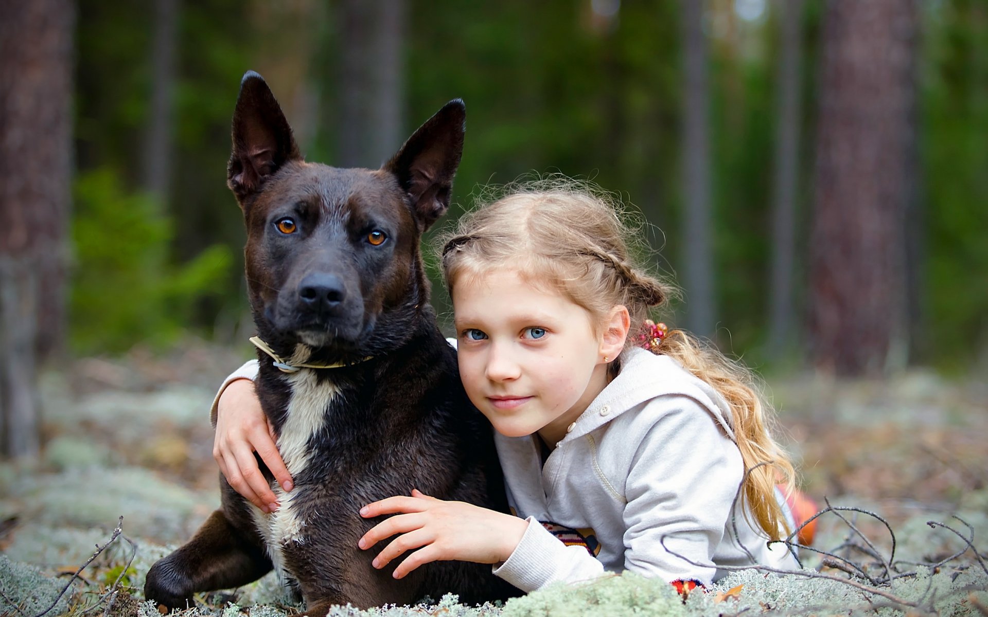 girl dog friend
