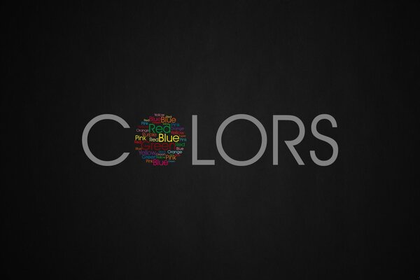 Logo color on black background