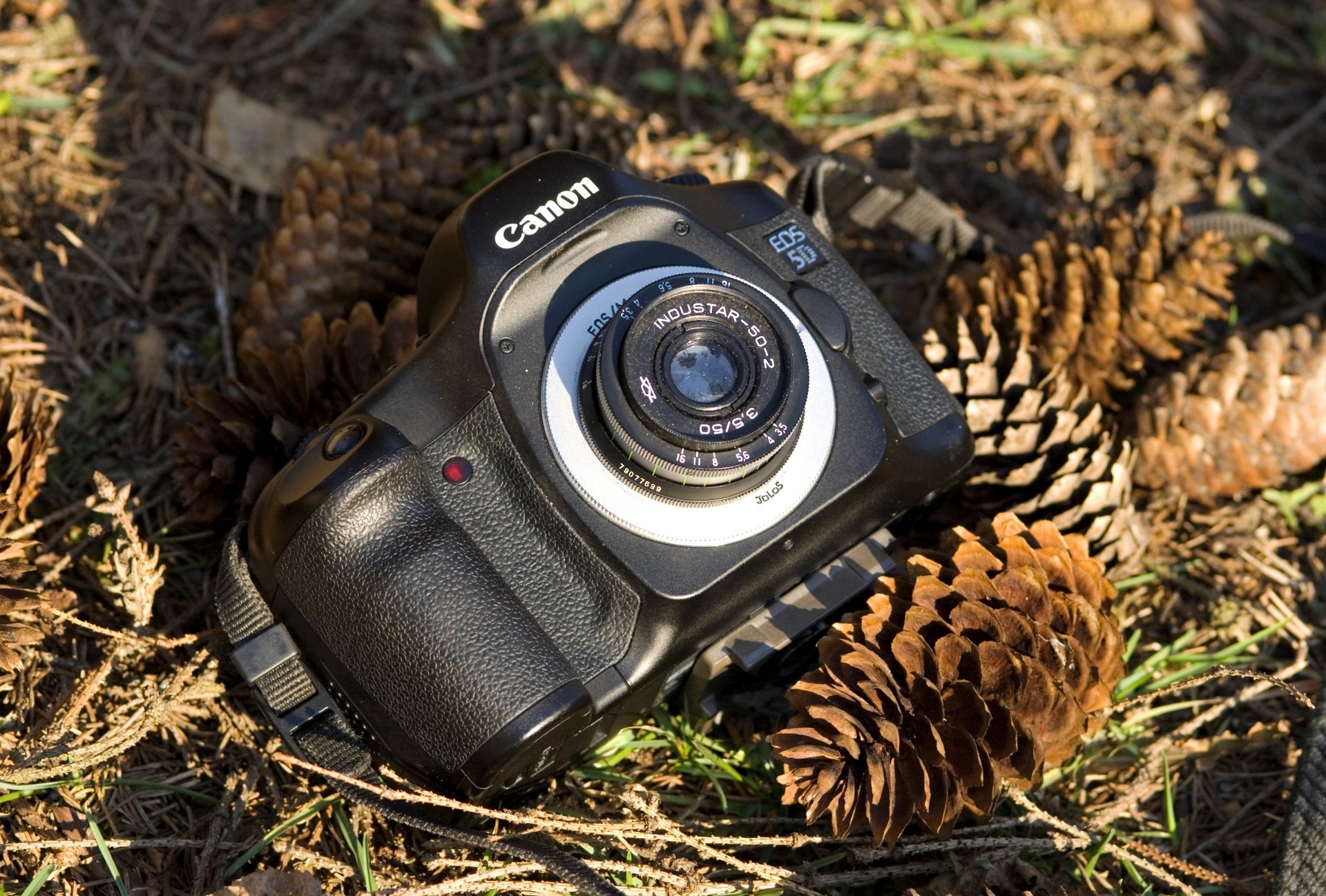 a camera canon cone background blur