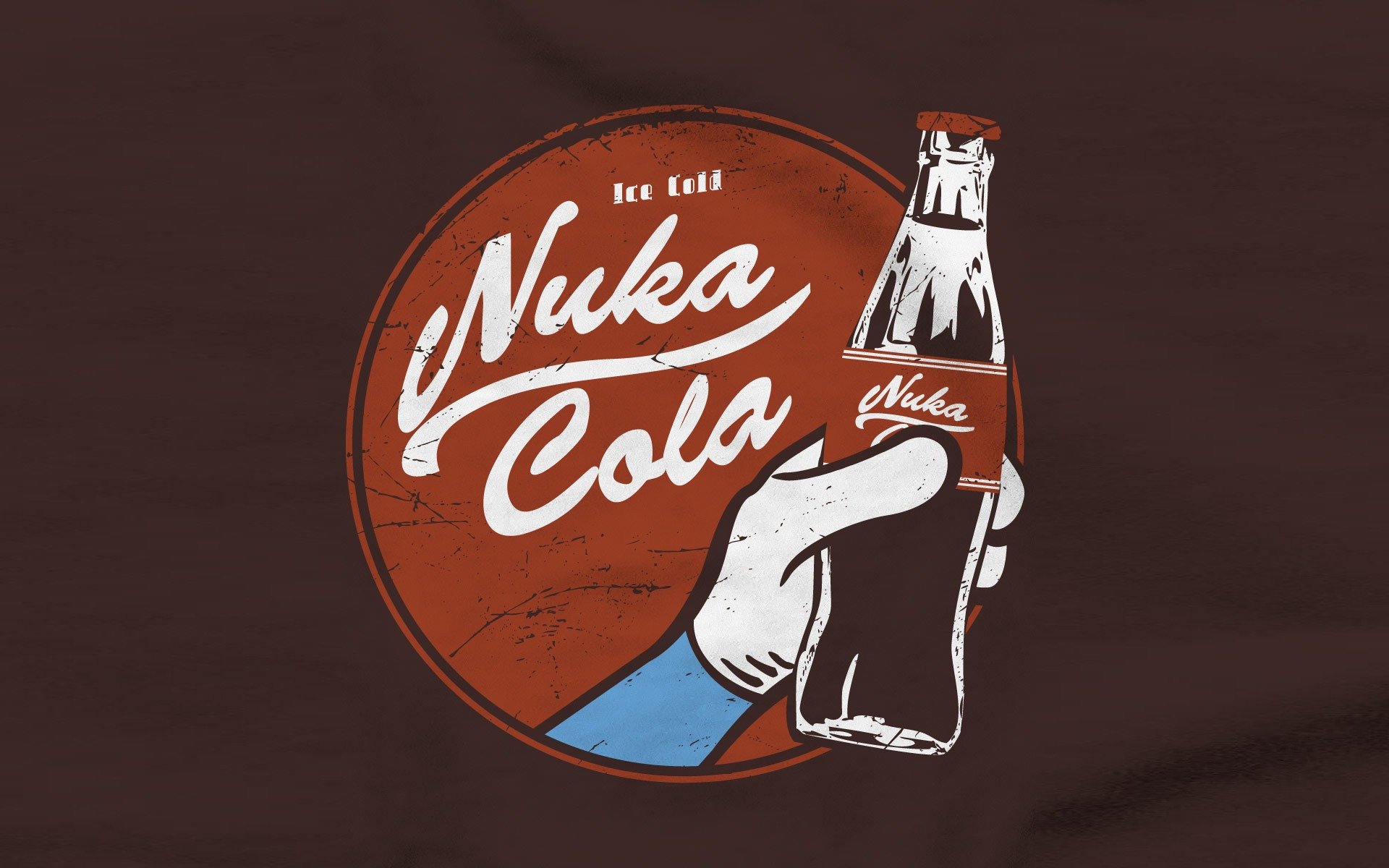 fallout fallout nuclear coca-cola hand poster