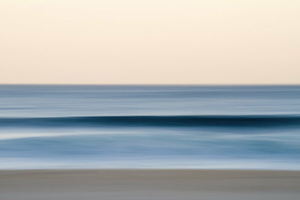 Background. Sea coast and blue sky
