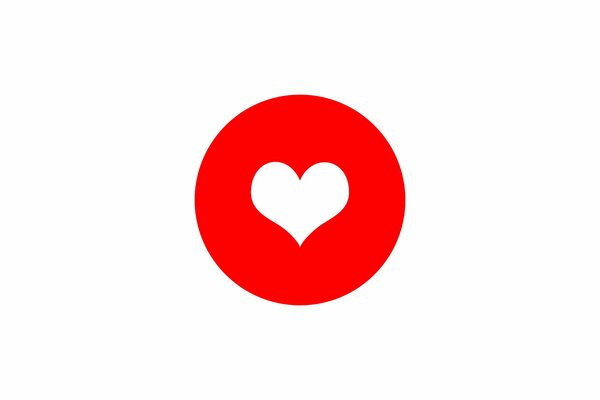 A heart in a circle for the Valentine s Day