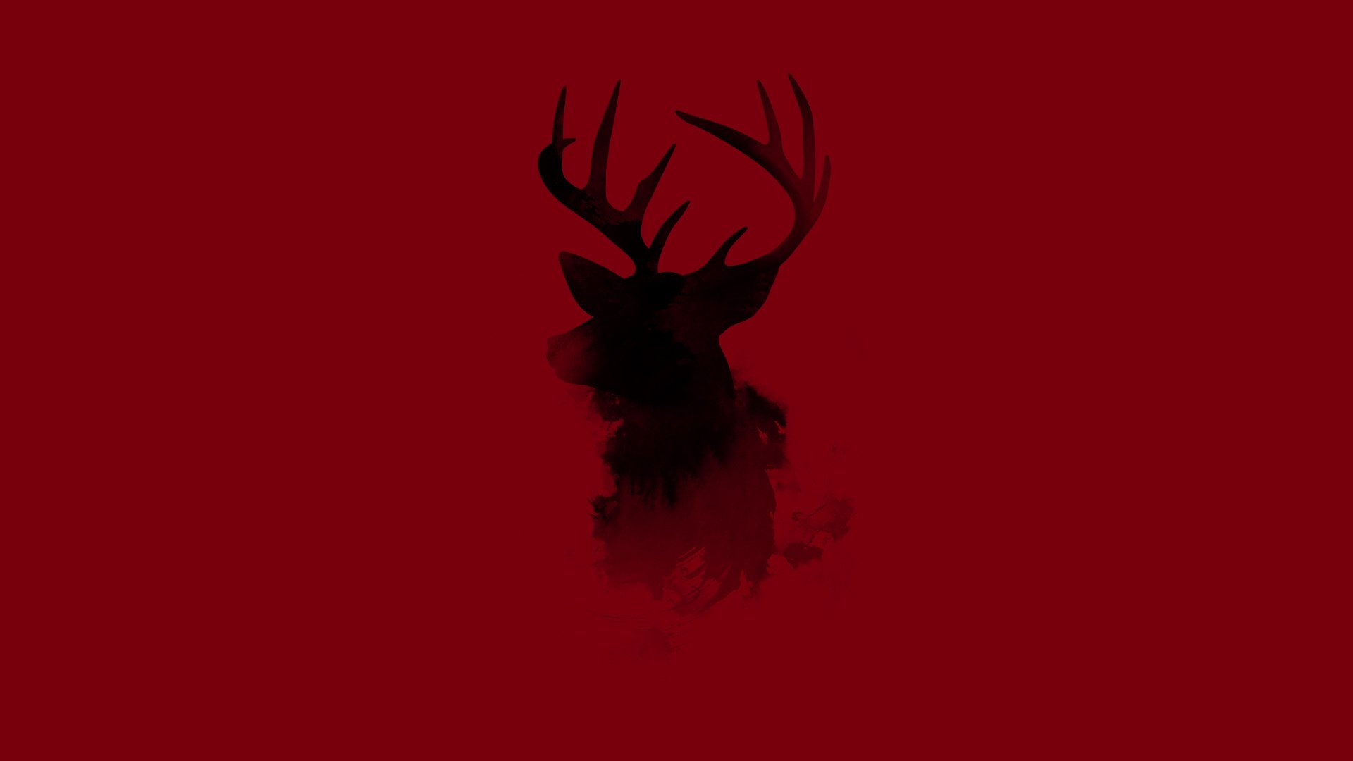 reindeer horn animals minimalism