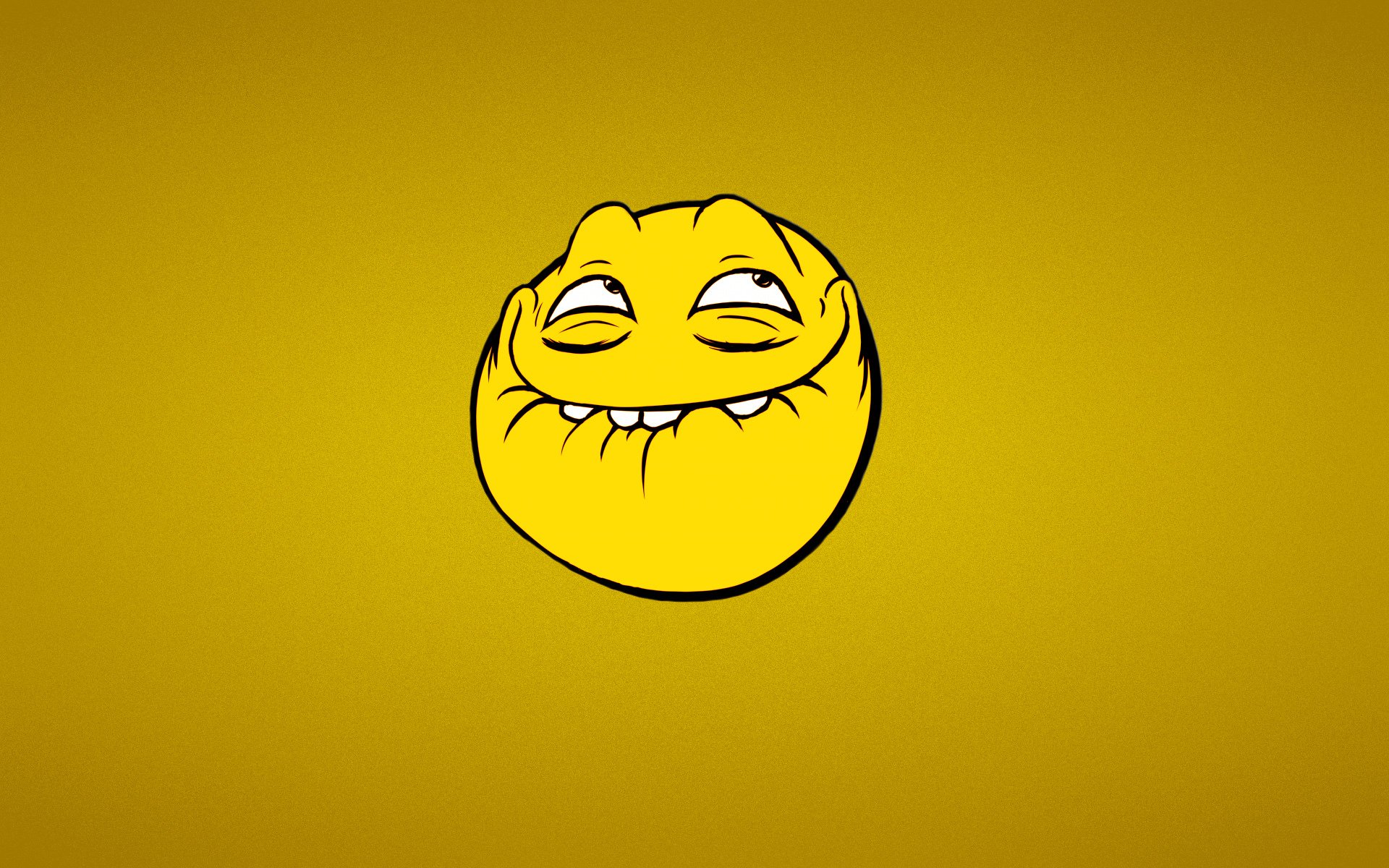 mile trollface yellow minimalism trollfeys face troll
