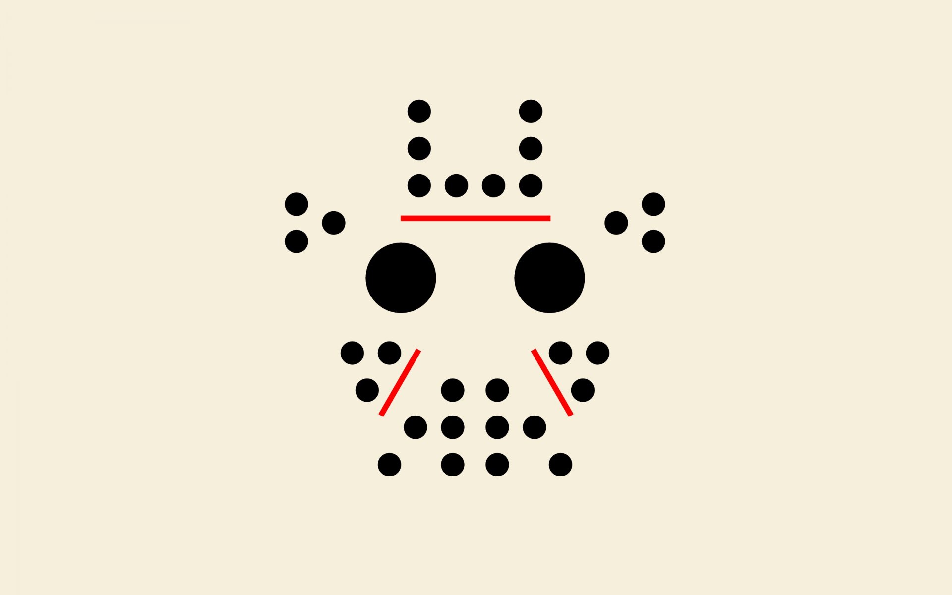 jason minimalism style mask pattern circles dots lines model dots lines 1000000