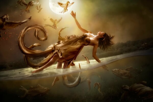 A painting by an artist with a stormy imagination
