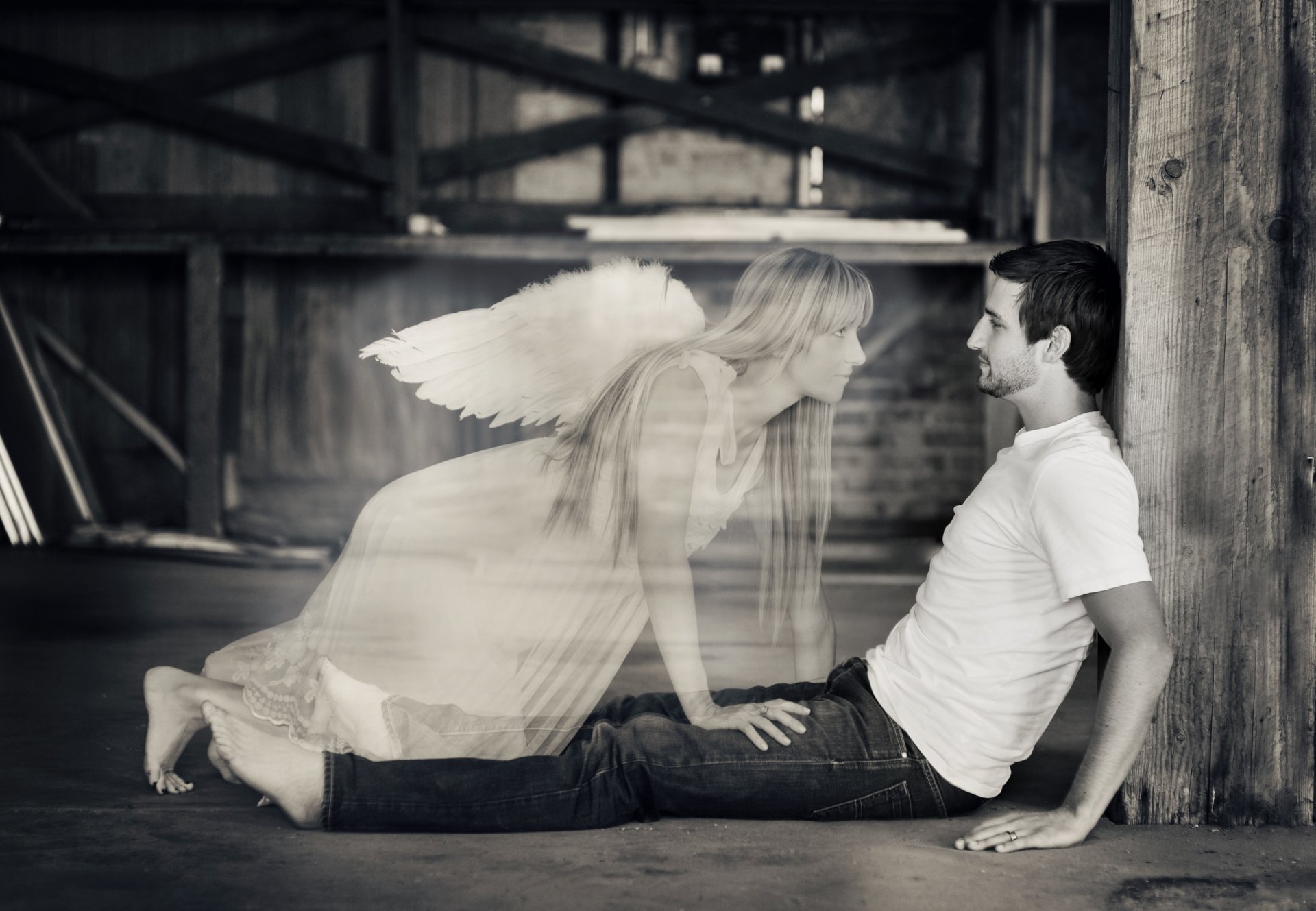 guy girl angel