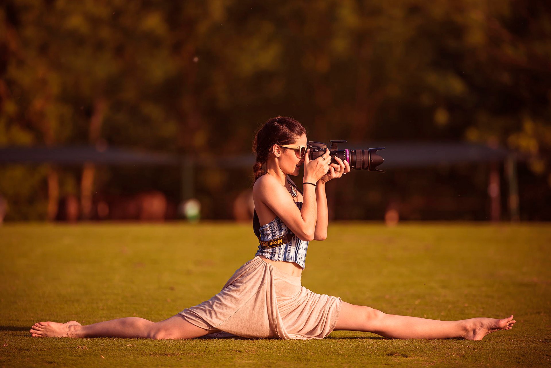 girl photos sunglasses camera twine