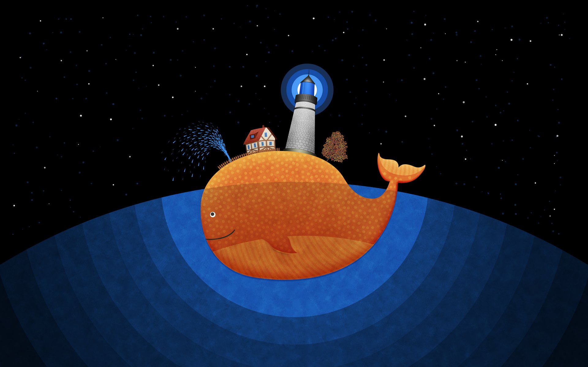 whale lighthouse picture