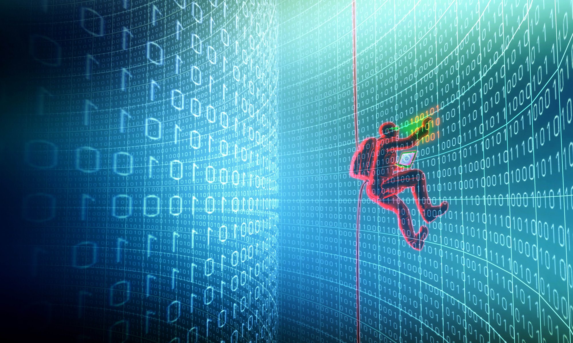 art hacker hacking penetration or installation adjustment test alignment operation protection of the data binary code one zero abstract 3d wallpaper