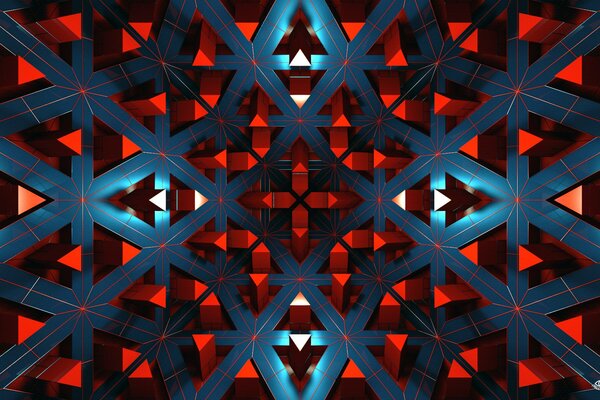 The lines are red and blue in the pictures