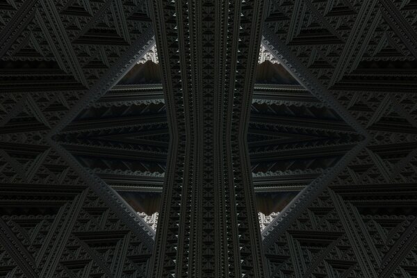 Many symmetries in one picture