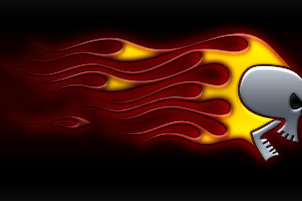 Skull and Flame emblem template