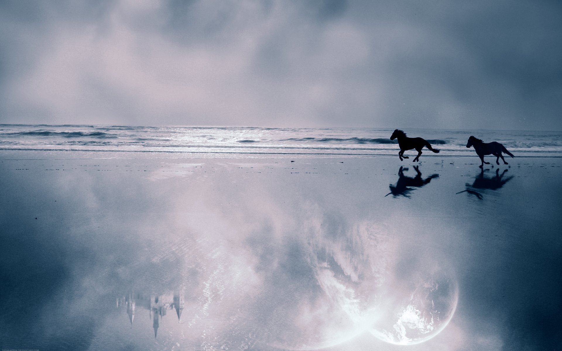 horse sea castle