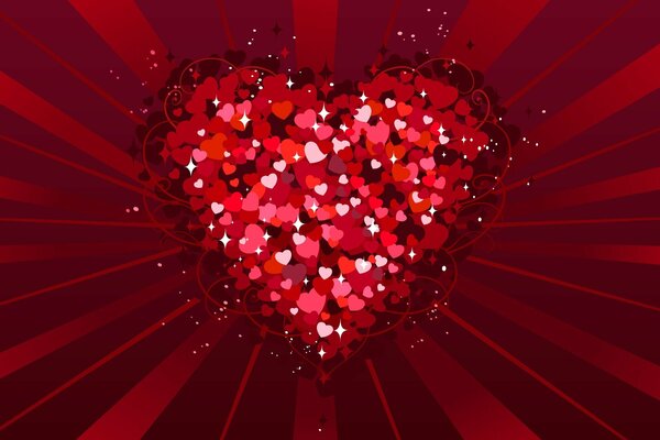 Valentine s Day lots of hearts