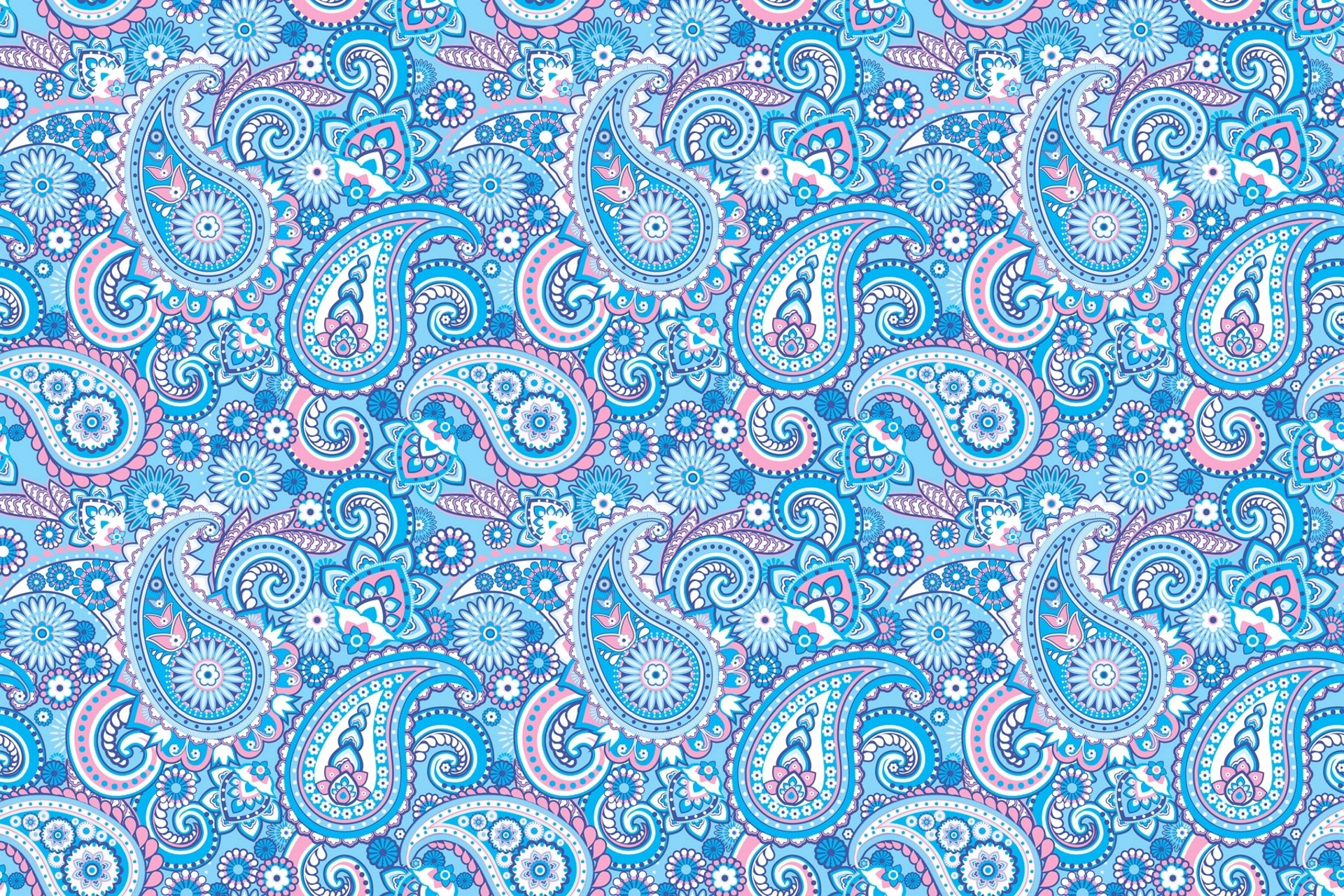pattern ornament indian cucumbers paisley blue