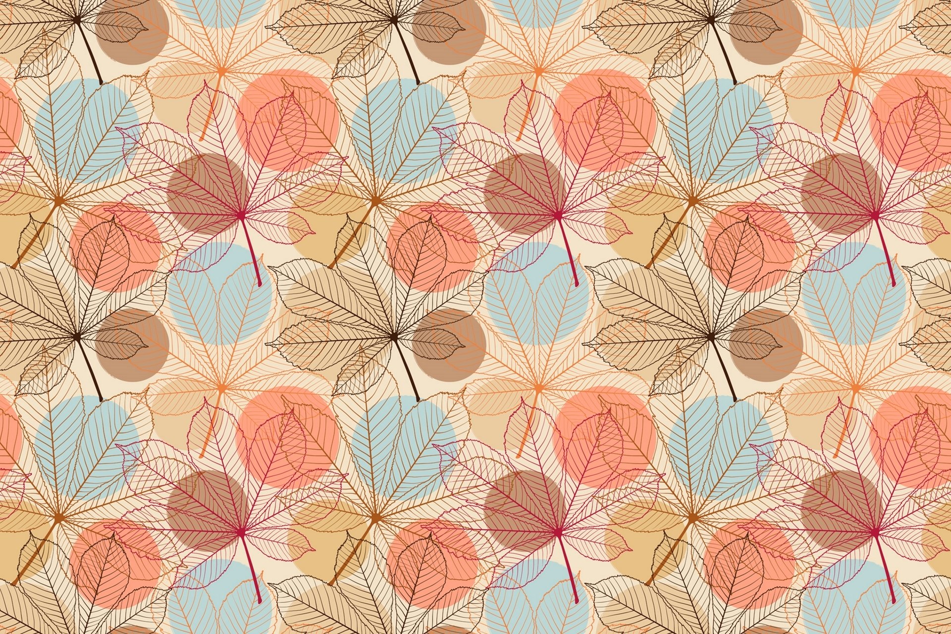 leaves brown streaks pattern