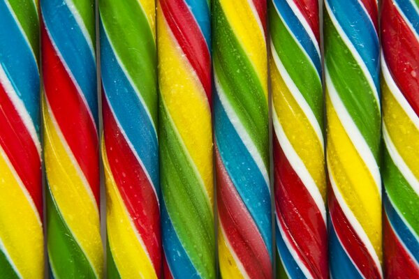 Round tube shape multicolored
