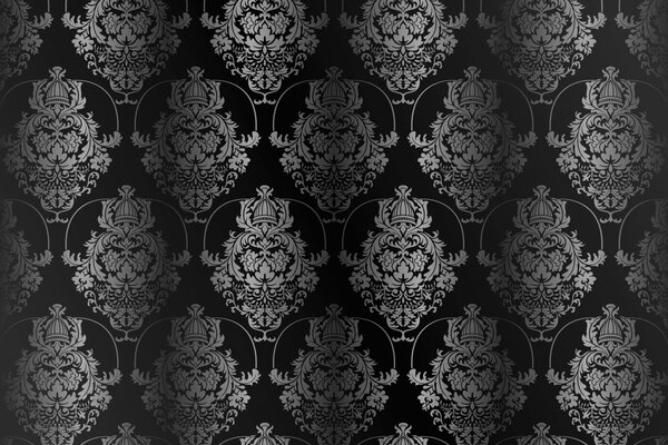 Grey pattern on black background