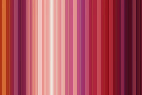 Stripes of different shades of red
