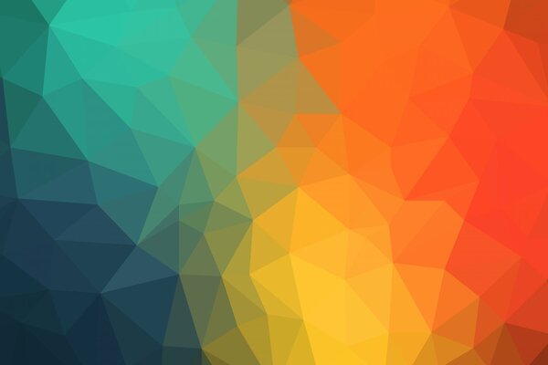 Bright colors of different shapes