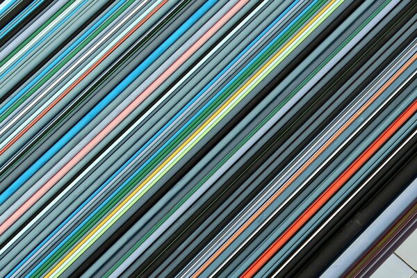 Textures of multicolored stripes of different colors