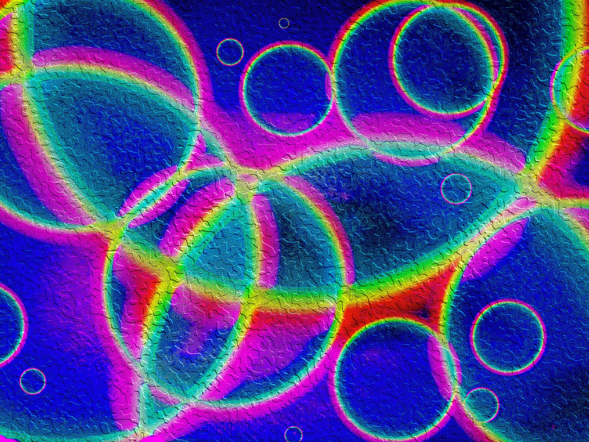 light flowers pattern volume arc ring paint